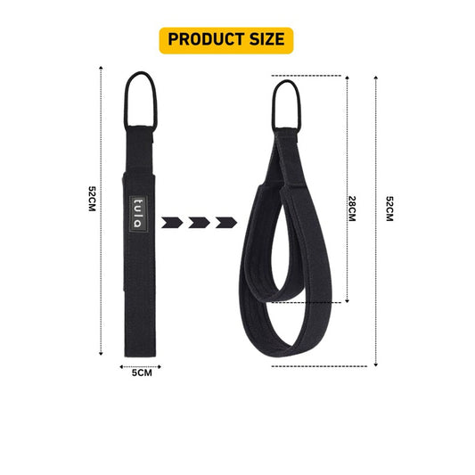 TULA 2PCS Pilates Straps, Double Loop Reformer Straps, Padded D-Ring Exercise Straps for Home Gym & Yoga Workout