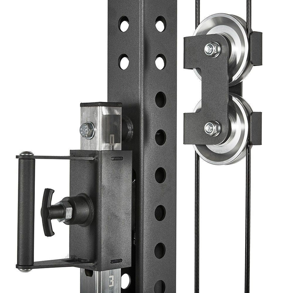 MMB Akro Dual Function Lat Pulldown/Seated Row Machine with Adjustable Cable Height - Convenient Pin Load System