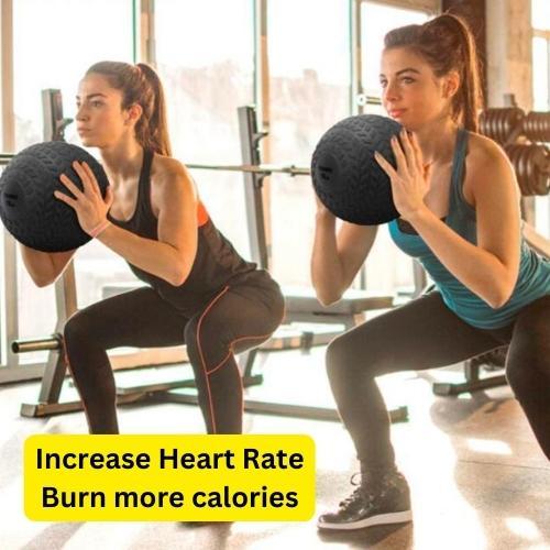 Fitness Slam Ball No Bounce Weights Medicine Ball Heavy Duty Rubber Power Strength Training Fitness Gym Home Workout Equipment Core Ab Exercises Bootcamp MMA Boxing