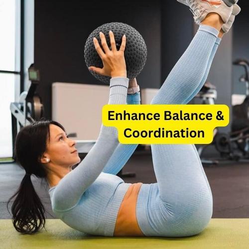 Fitness Slam Ball No Bounce Weights Medicine Ball Heavy Duty Rubber Power Strength Training Fitness Gym Home Workout Equipment Core Ab Exercises Bootcamp MMA Boxing