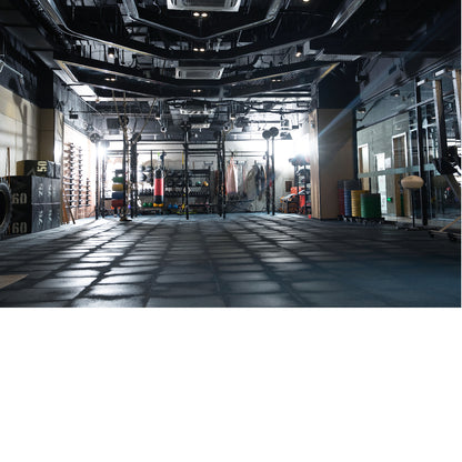 Rubber gym mats High Density EPDM Rubber Tile Mat With Connector 20mm Thickness Crossfit Gym Flooring