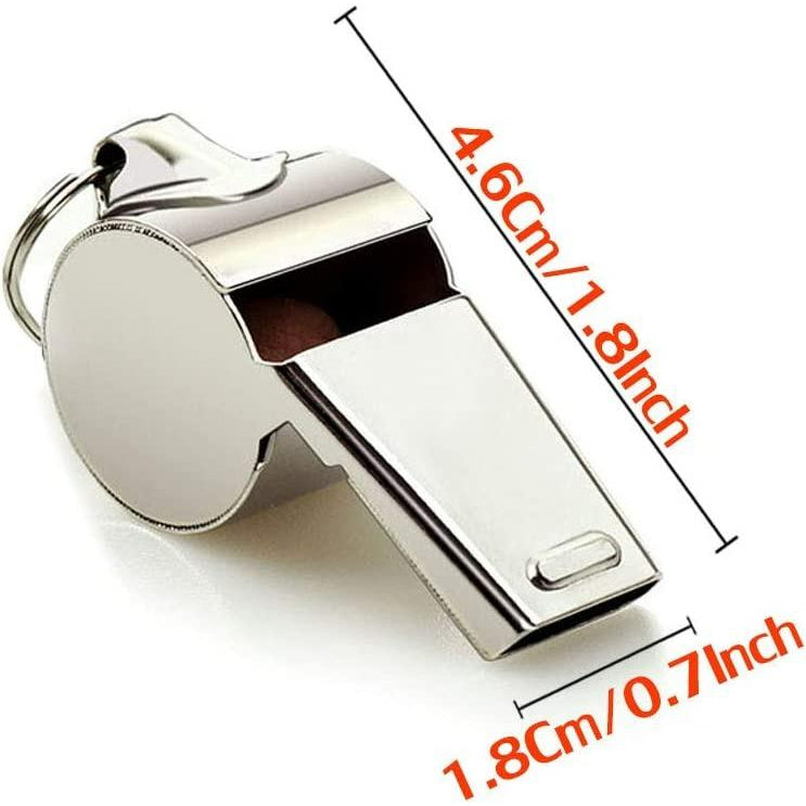 2 Pack Stainless Steel Sports Whistles