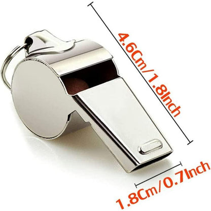 2 Pack Stainless Steel Sports Whistles