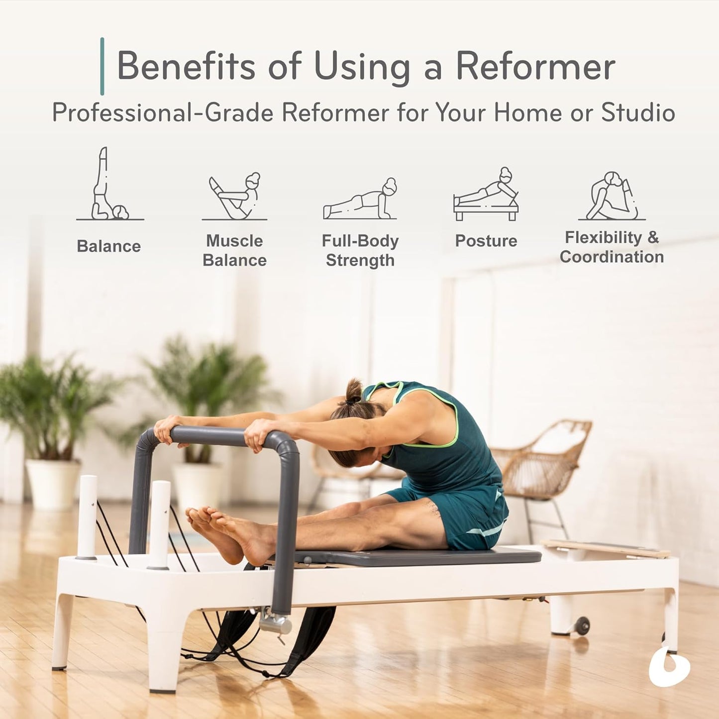 Balanced Body Allegro 2 普拉提器械床，普拉提健身器材，家用或工作室健身器材