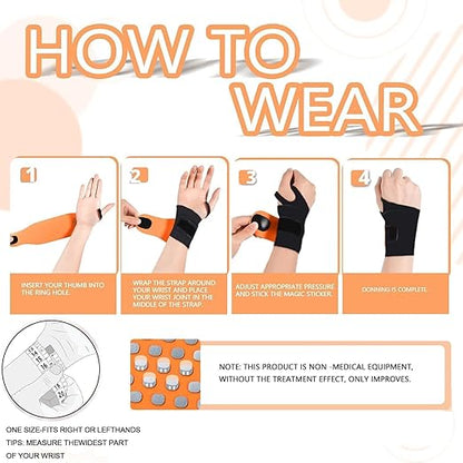 Ultra-Thin Elastic Wrist Brace for TFCC, Carpal Tunnel & Tendonitis – Fits Both Wrists (3 Colors)