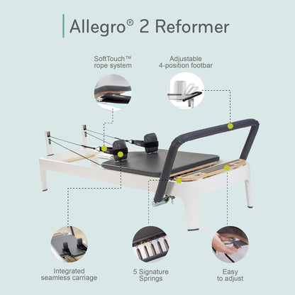 Balanced Body Allegro 2 普拉提器械床，普拉提健身器材，家用或工作室健身器材