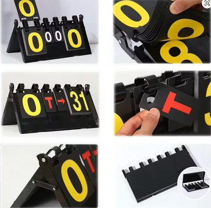 Scoreboard Flipping Counter Board Sports Equipment Digit Basketball Table Tennis Badminton Game Board