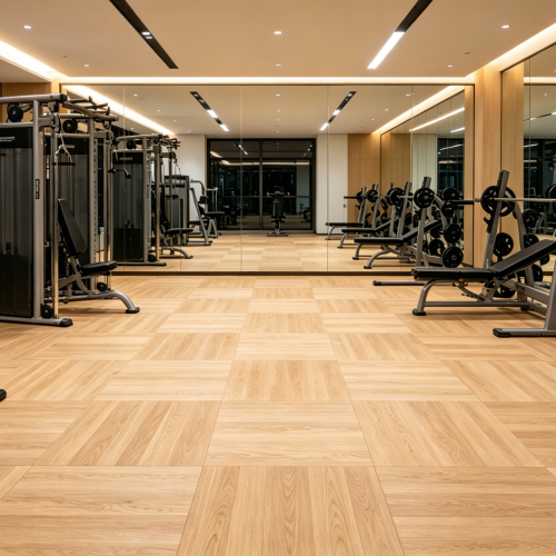 高密度EPDM橡胶健身垫，带连接件，厚度20mm/50mm，适用于Crossfit健身房地板