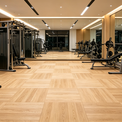 高密度EPDM橡胶健身垫，带连接件，厚度20mm/50mm，适用于Crossfit健身房地板