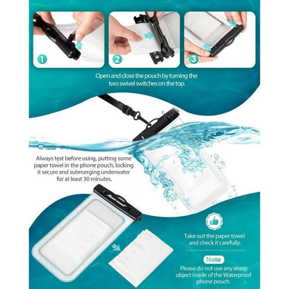 Ultimate Waterproof Phone Pouch: Beach-Ready Bag for iPhone 15 14 13 12 Pro Max (Up to 8.3"), IPX8 Rated for Kayaking and Beach Adventures