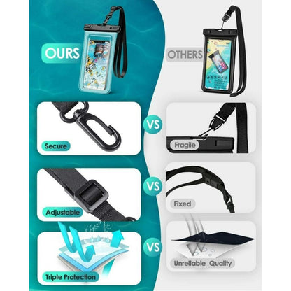 Ultimate Waterproof Phone Pouch: Beach-Ready Bag for iPhone 15 14 13 12 Pro Max (Up to 8.3"), IPX8 Rated for Kayaking and Beach Adventures