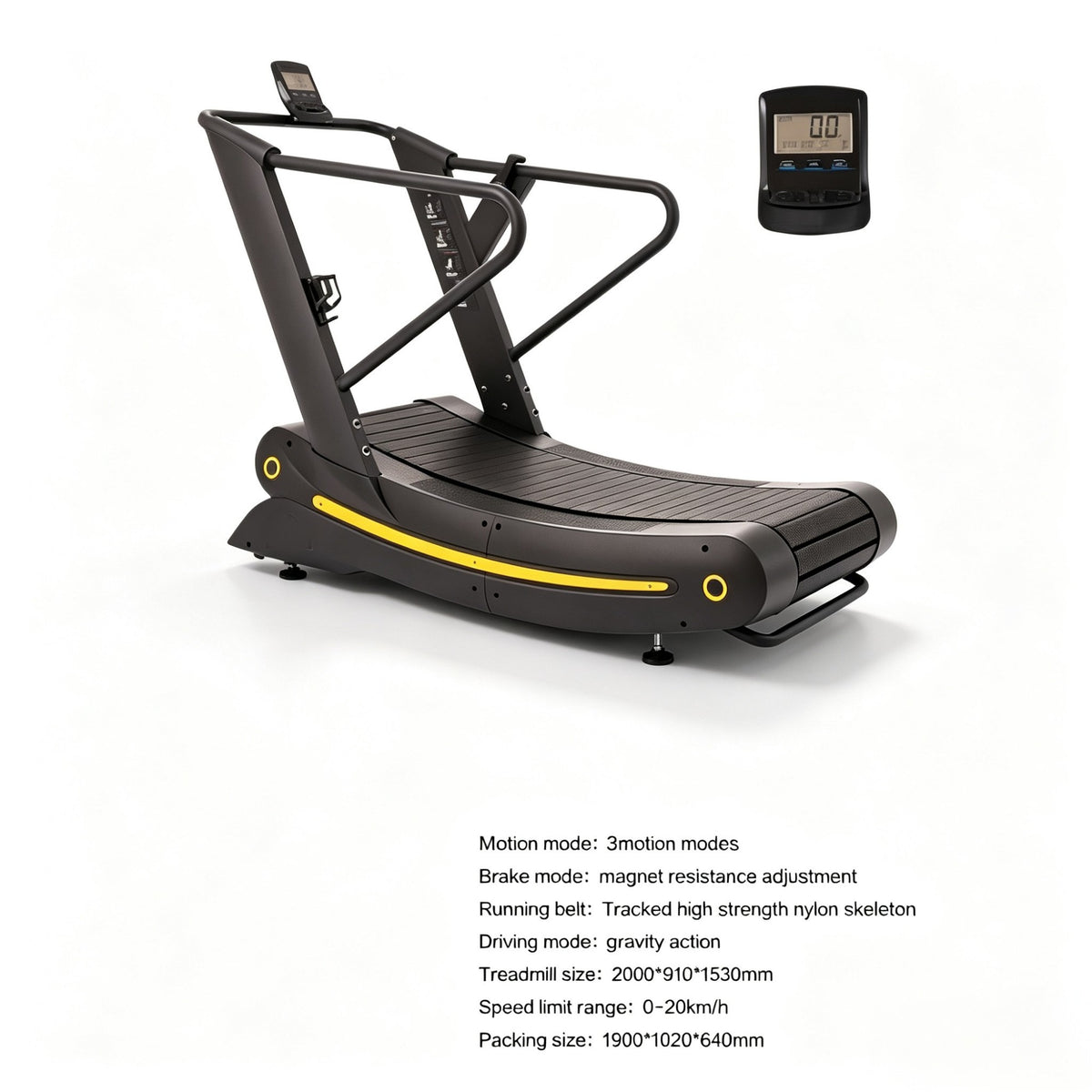 Air Runner Non-Motorised Curve Treadmill Curved