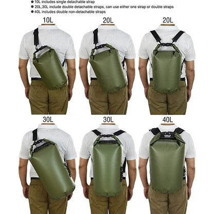 Floating Waterproof Dry Bag 5L/10L/20L/30L/40L, Roll Top Sack Keeps Gear Dry for Kayaking, Rafting, Boating, Swimming, Camping, Hiking, Beach, Fishing