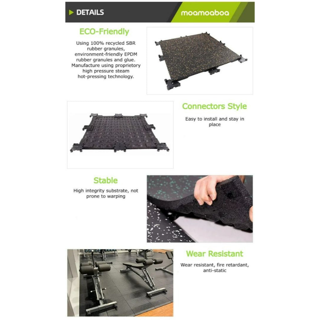 EPDMC Mat Speckled 100*100 30mm