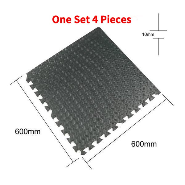 EVA 30cm Mat Set Black 16 Pieces