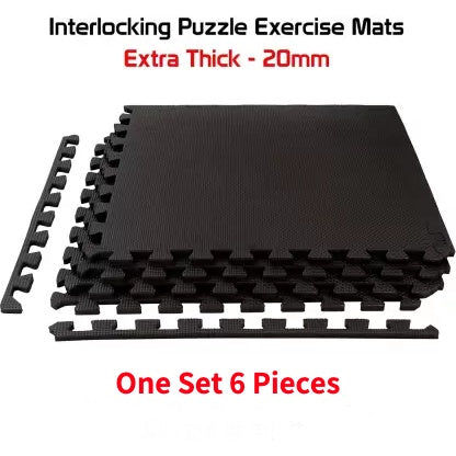 EVA 30cm Mat Set Black 16 Pieces