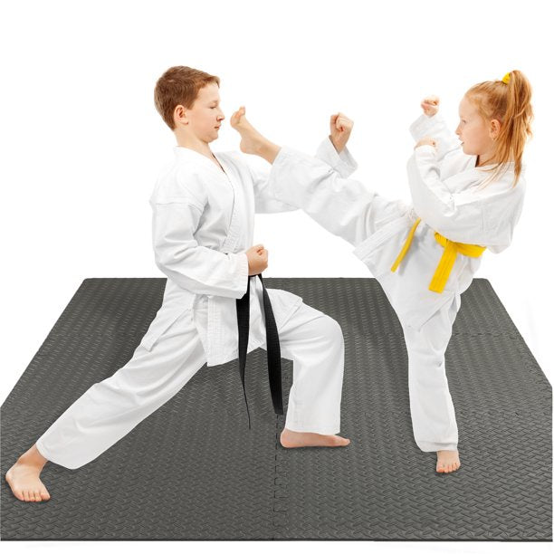 EVA 30cm Mat Set Black 16 Pieces