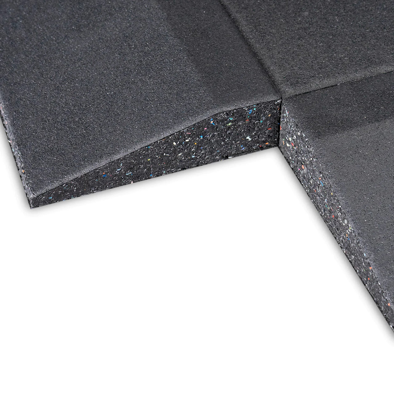Rubber Gym Mat Skirting Connector Crossfit Flooring Edge Corner High Density EPDM