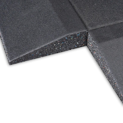 Rubber Gym Mat Skirting Connector Crossfit Flooring Edge Corner High Density EPDM