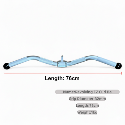 Premium Hollow Aluminium Cable Bar for Lat Pulldowns & Triceps. Gantry/Flying Bird Machine Ready