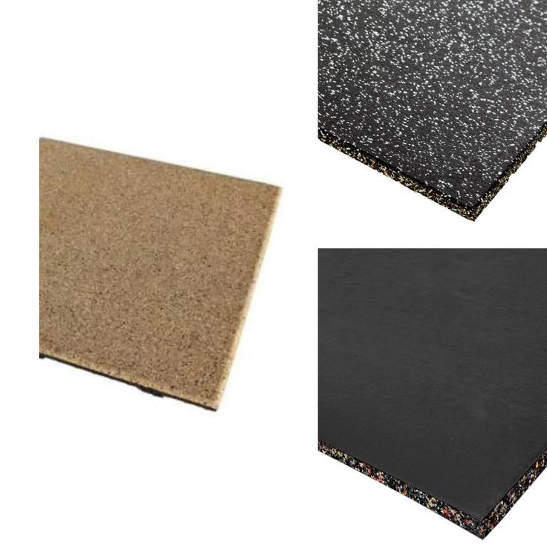 Rubber gym mats High Density EPDM Rubber Tile Mat With Connector 20mm Thickness Crossfit Gym Flooring