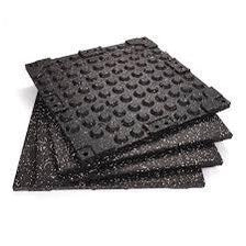 Rubber gym mats High Density EPDM Rubber Tile Mat With Connector 20mm Thickness Crossfit Gym Flooring