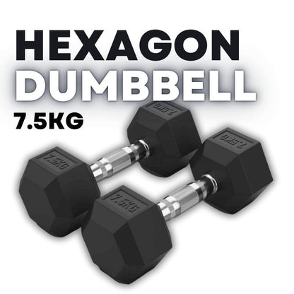 Hexagon hex Dumbbell 7.5kg kipfit
