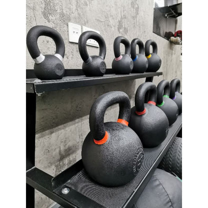 MMB Black Powder Coated Hardstyle Cast Iron Kettlebell