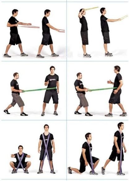 引体向上辅助阻力弹力带天然橡胶健身环形带，适用于健身图标