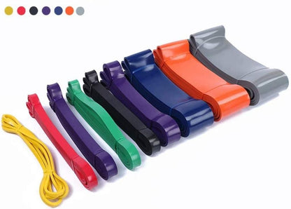 引体向上辅助阻力弹力带天然橡胶健身环形带，适用于健身图标