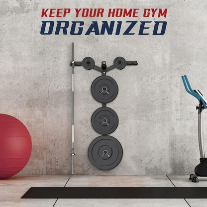 MMB Glaros Wall Mounted Weight Plate Barbell Rack