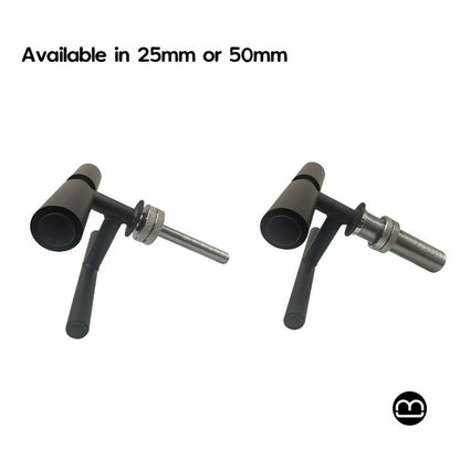 MMB Knimi Tib Bar - Tibialis Anterior Exercise Equipment for Strength Training Calves and Shins, Ripping Lower Leg Muscles, Compatible with 50mm Olympic Weight Plates and 25mm Standard Plates