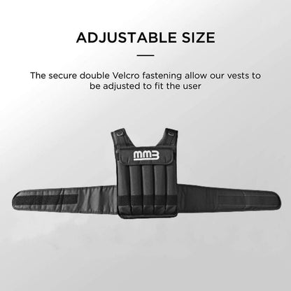 MMB Pano Adjustable Weight Vest - 20kg, 30kg Weight Loss Running Gym Training