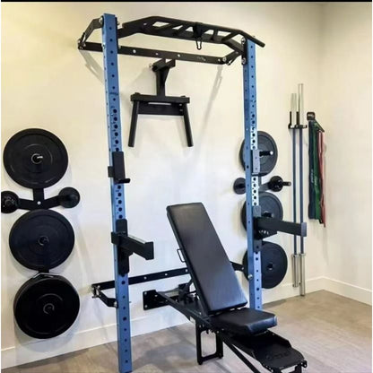 Pato Foldable Squat Rack with Multi-Grip Bar Deploy in 3 Seconds