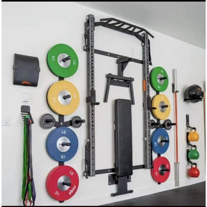 Pato Foldable Squat Rack with Multi-Grip Bar Deploy in 3 Seconds