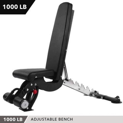 MMB 2000 Adjustable Gym Bench - Incline, Decline, Flat Workout Benches