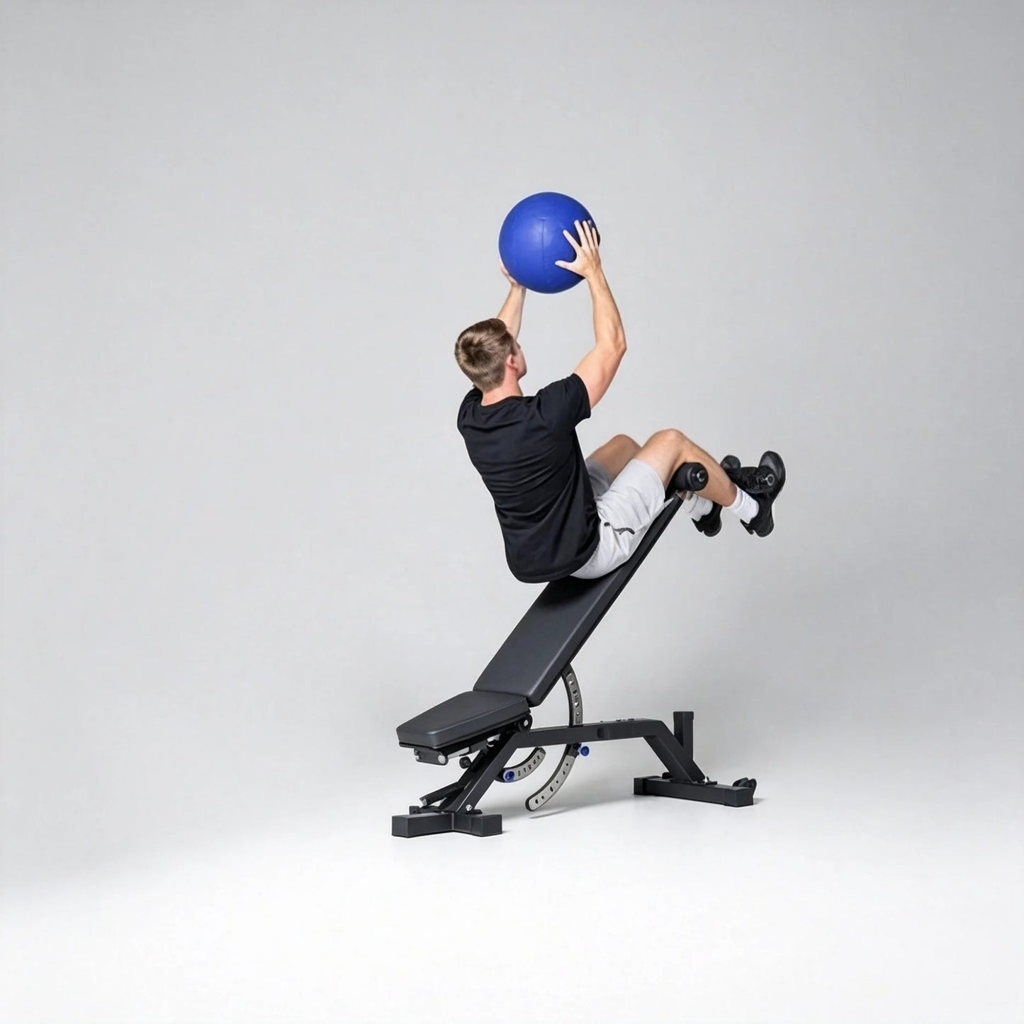 MMB Miden Zero Gap Adjustable Bench Heel Hook Incline True Decline Flat