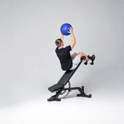MMB Miden Zero Gap Adjustable Bench Heel Hook Incline True Decline Flat