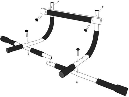 No Drill Pull Up Bar Easy Install Total Upper Body Workout