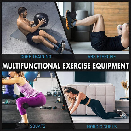 Nordic Hamstring Curl Strap - Premium Home Workout Gear - 10 Second Setup Nordic Curl - Rated for 300+ pounds - Used for Hamstring Curls, Spanish Squats, Ab Workout, Nordic Curl