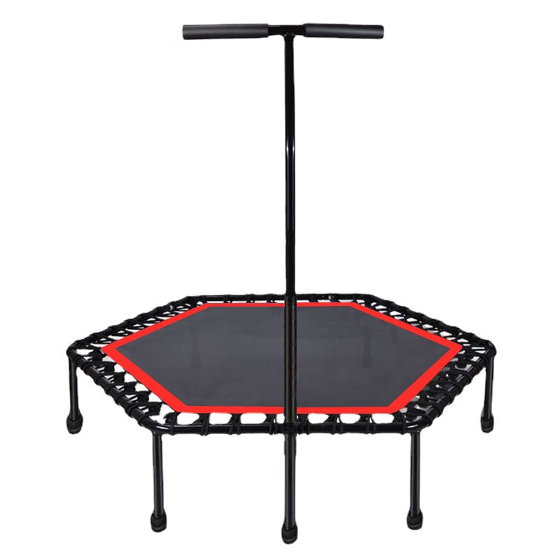 Trampoline with Adjustable Handle Bar for adult Fitness Bungee Rebounder Exercise Jumping Cardio Trainer Workout / Gym Home Strength Training Mini trampoline