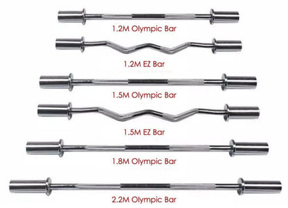 Olympic Bar Weight Lifting Gym Barbell 50mm EZ Trap S Curl Tricep