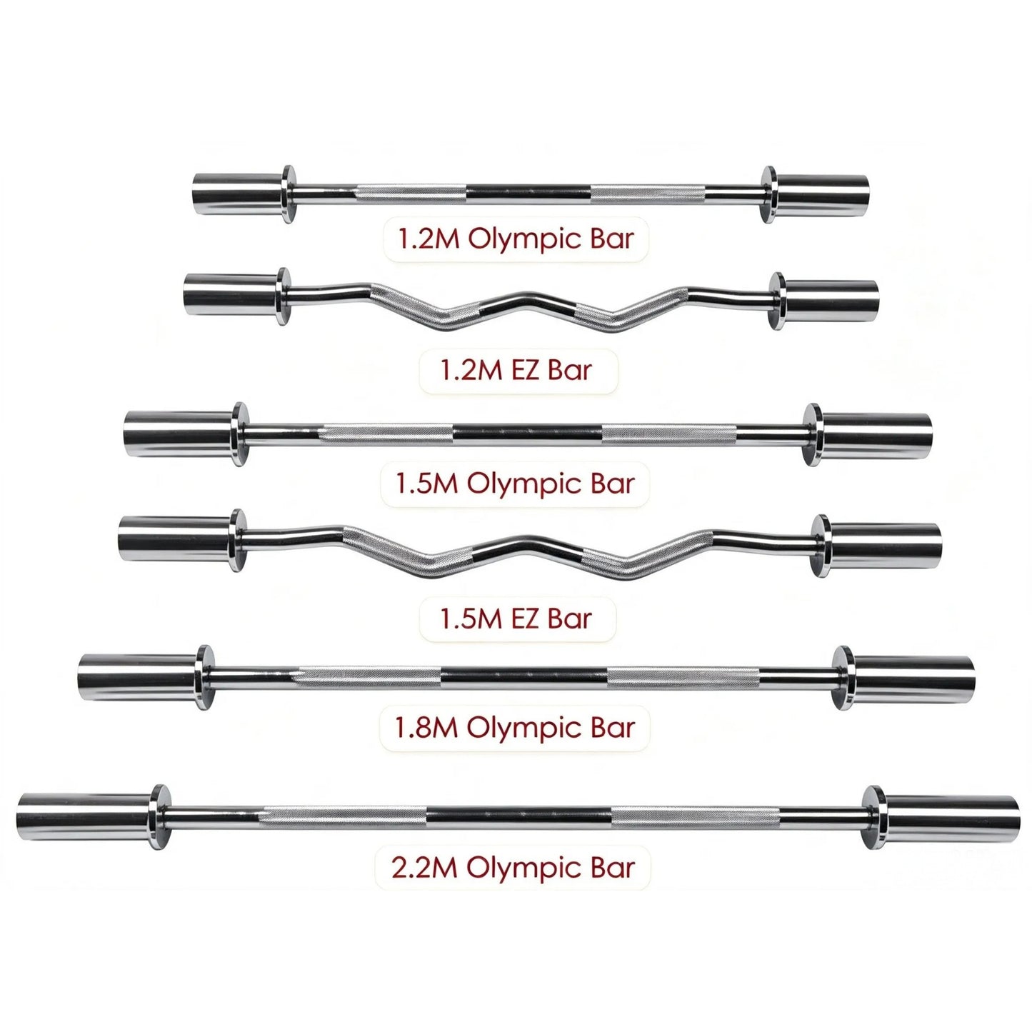 Olympic Bar Weight Lifting Gym Barbell 50mm EZ Trap S Curl Tricep