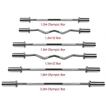Olympic Bar Weight Lifting Gym Barbell 50mm EZ Trap S Curl Tricep