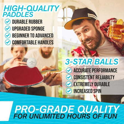 Portable Ping Pong Paddle Set