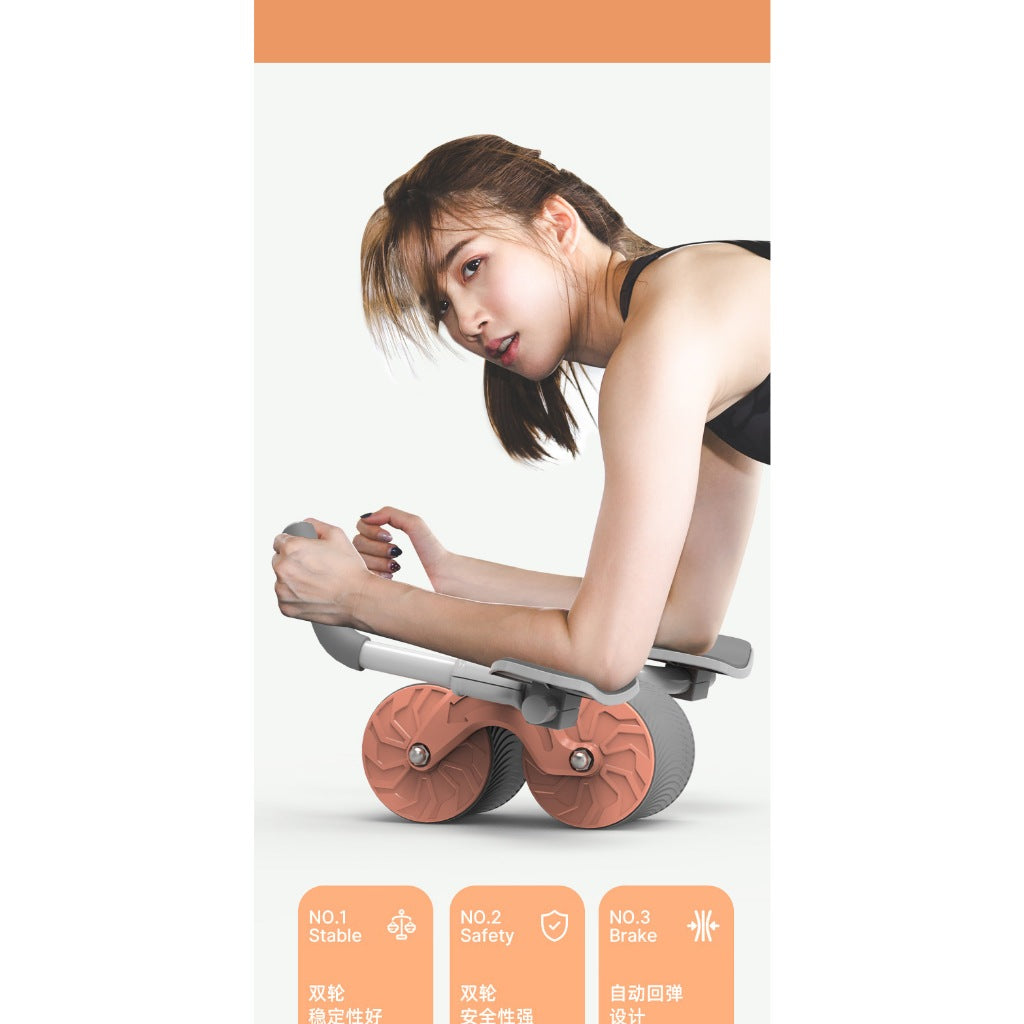 Abs Roller With Timer Multi-Functional Abdominal Wheel Automatic Rebound Abdominal Training Auxiliary ab roller workout