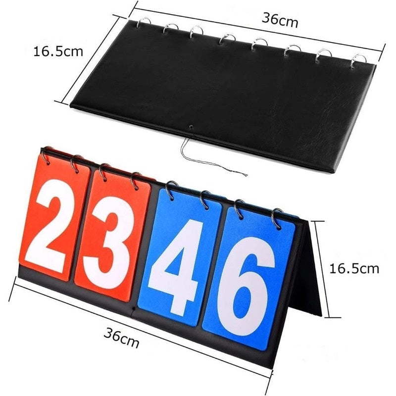 Scoreboard 4 Digit / 6 Digit Score Keeper Score Flipper for Basketball Tennis Sports