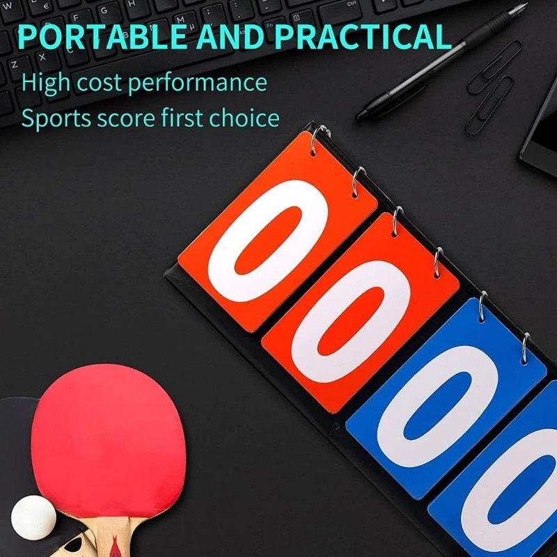 Scoreboard 4 Digit / 6 Digit Score Keeper Score Flipper for Basketball Tennis Sports