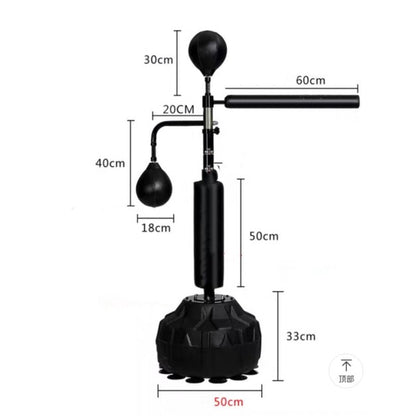 MMB Reflex Punching Bag 360 Spinning Bar Boxing Speed Trainer Dual Bag