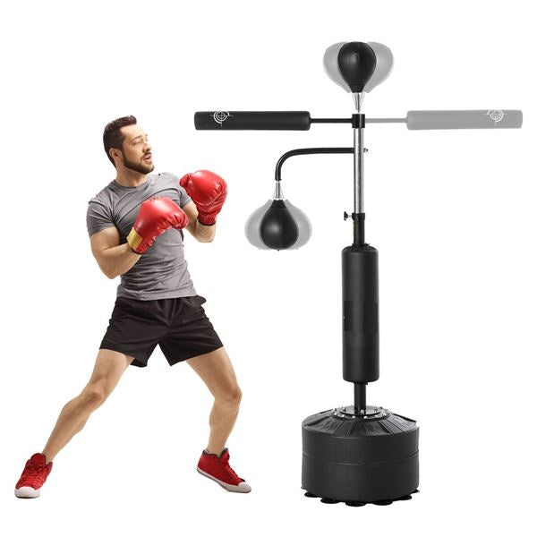 MMB Reflex Punching Bag 360 Spinning Bar Boxing Speed Trainer Dual Bag